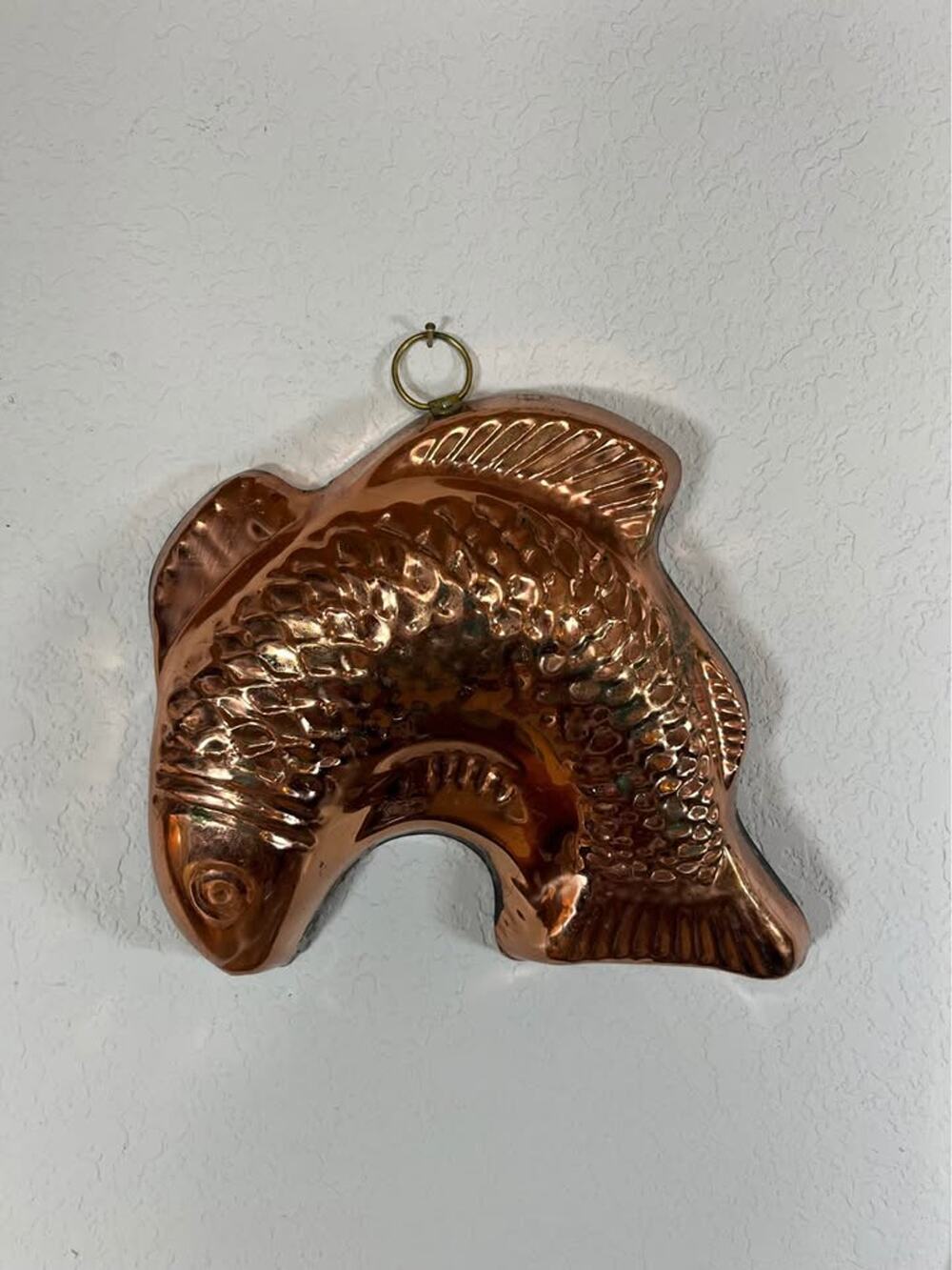 Vintage Copper Fish Mold